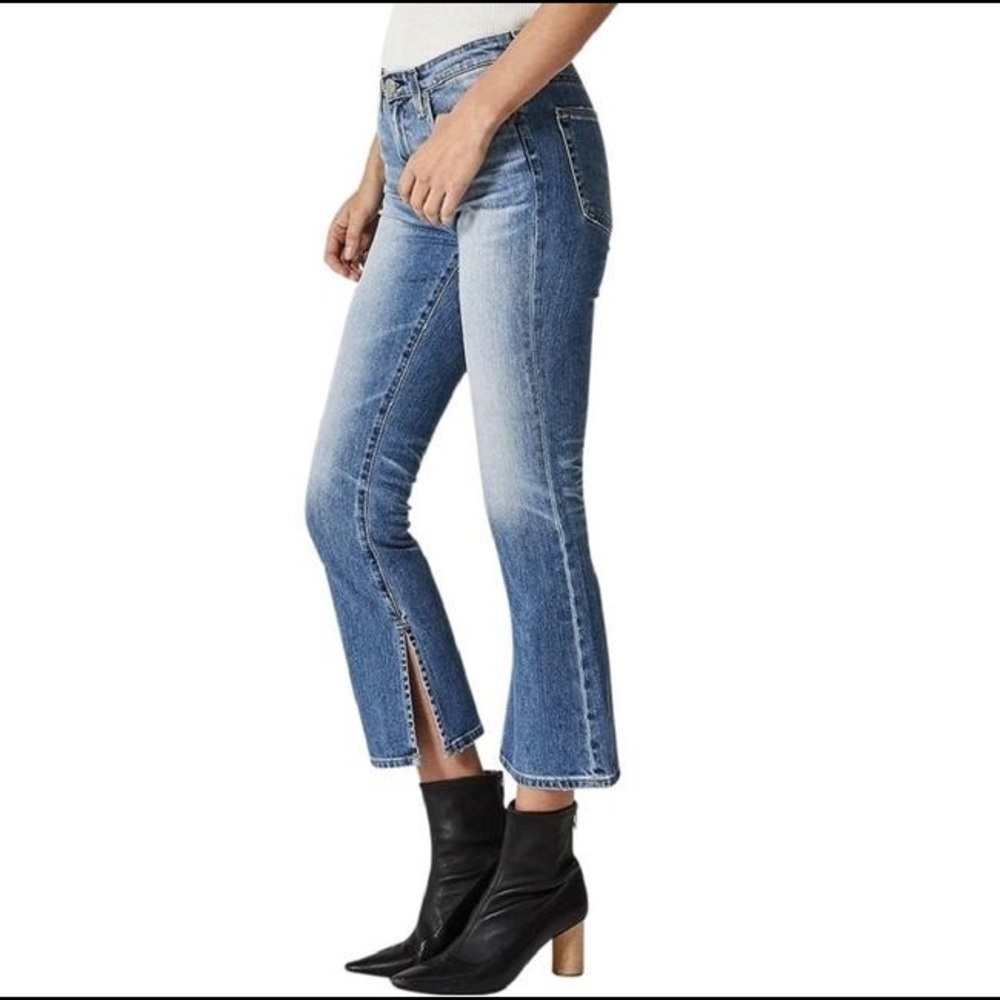 AG Adriano Goldschmied The Jodi Crop High Rise Slim Flare Crop Jeans 24R